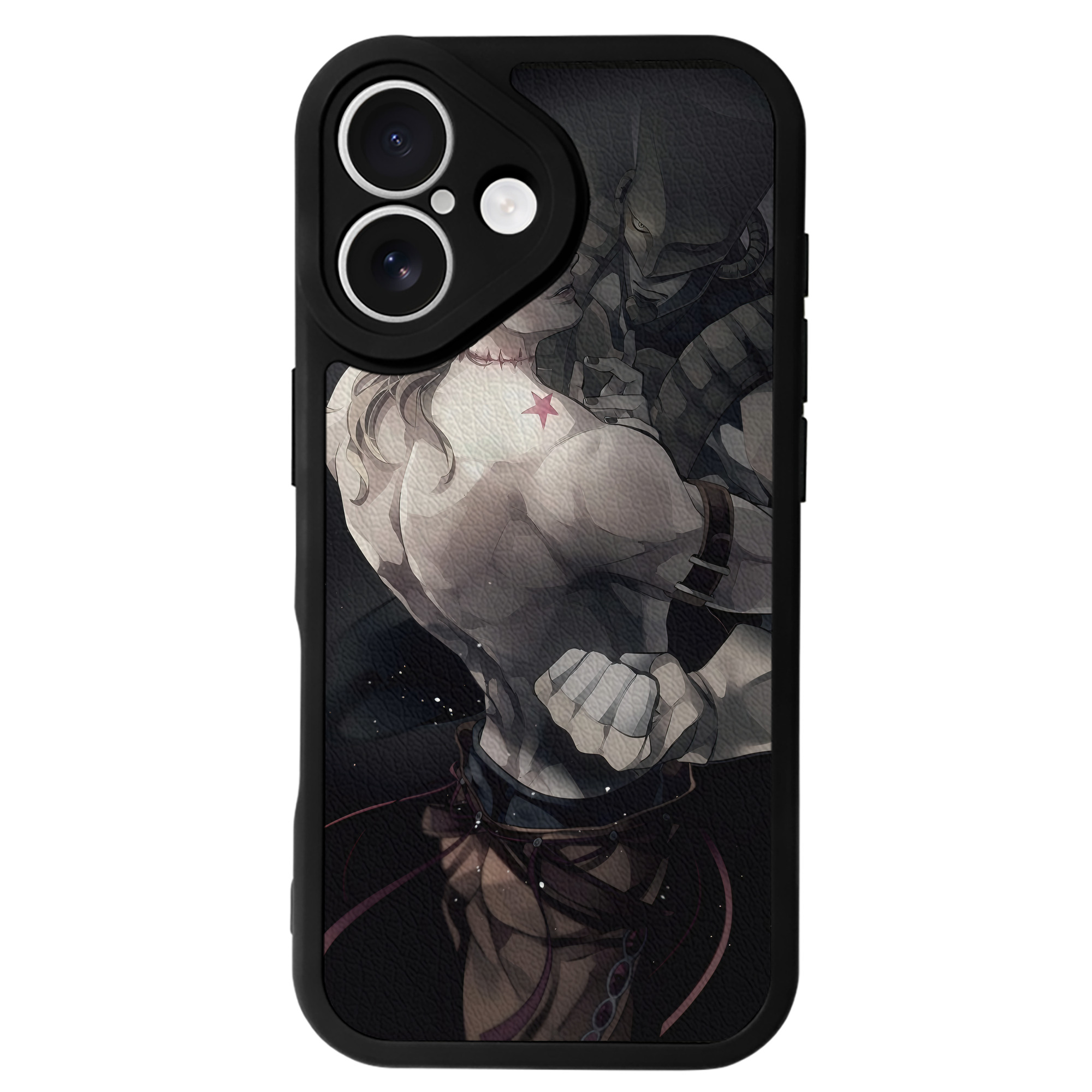 （画像用） ジョジョの奇妙な冒険 JoJo's Bizarre Adventure 【iPhone 16シリーズ対応】シリコンスマホケース（レザー調） 材質：シリコン
